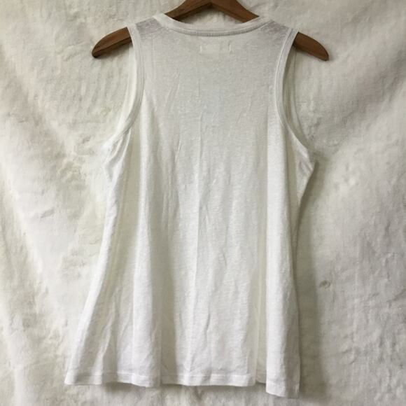 Lou & Grey by Loft White Linen Tank Top - Picture 10 of 15